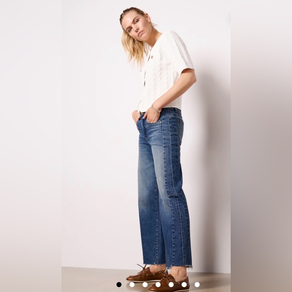 KUT FROM THE KLOTH Meg High Rise Wide Leg Jeans with Side Seaming